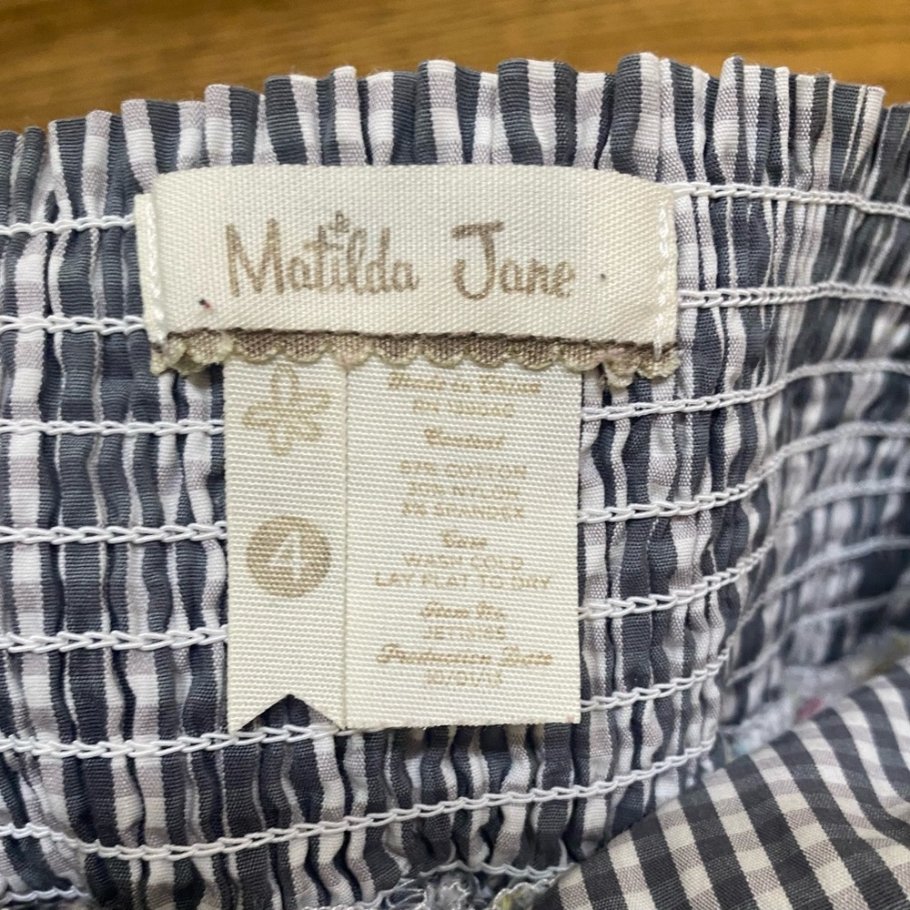 Matilda Jane Blue and Green Butterfly Dress - Picture 3 of 3